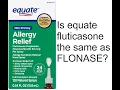 Equate 24 Hour Allergy Relief Nasal Spray Fluticasone Propionate Glucocorticoid 50 mcg Per Spray