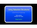 CO116 Selection Structures Part 3