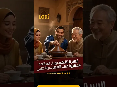 السر الثقافي وراء المائدة الدائرية في المغرب والصين🇲🇦✨🇨🇳