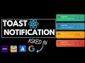 Toast Notification Component ReactJS Frontend Machine Coding Interview Questions