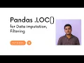 Pandas LOC method for filter DataFrame and Data imputation