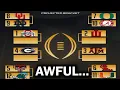 The CFB Playoff Rankings are AWFUL