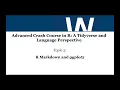 Harvard WiP R Crash Course Topic 2 - R Markdown and ggplot2