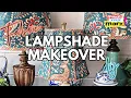 Lampshade Makeover with Bias Trim