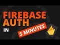 Flutter Firebase Setup in 5 minutes