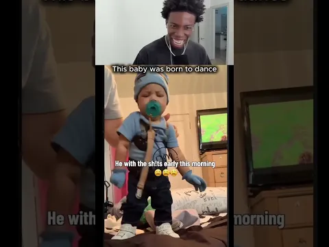 This baby was born from a boombox