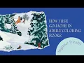 Using Gouache in Adult Coloring Books