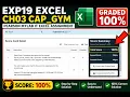 Exp19 Excel Ch03 Cap Gym