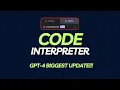 Code Interpreter - This Changes Everything