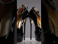 Lagu The Luxe My Body Style Goddess, Black Patent 160mm High Heel Pumps, High Gloss Walk and Close Ups