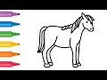 Horse coloring page