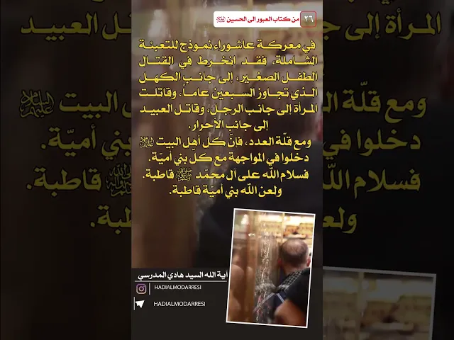 ⁣العبور الى الحسين عليه السلام (25) نموذج للتعبئة الشاملة..  #السيد_هادي_المدرسي #كربلاء_المقدسة