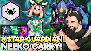 8 Star Guardian - New AP Neeko Carry!! | TFT Glitched Out | Teamfight Tactics