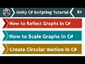 Reflect Scale Graphs and Circular Motion in C - Unity C Scripting Tutorial 61