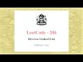 Leetcode 206 reverse linked list l easy I Hindi