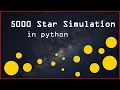 5k n-Body Gravitational Simulation