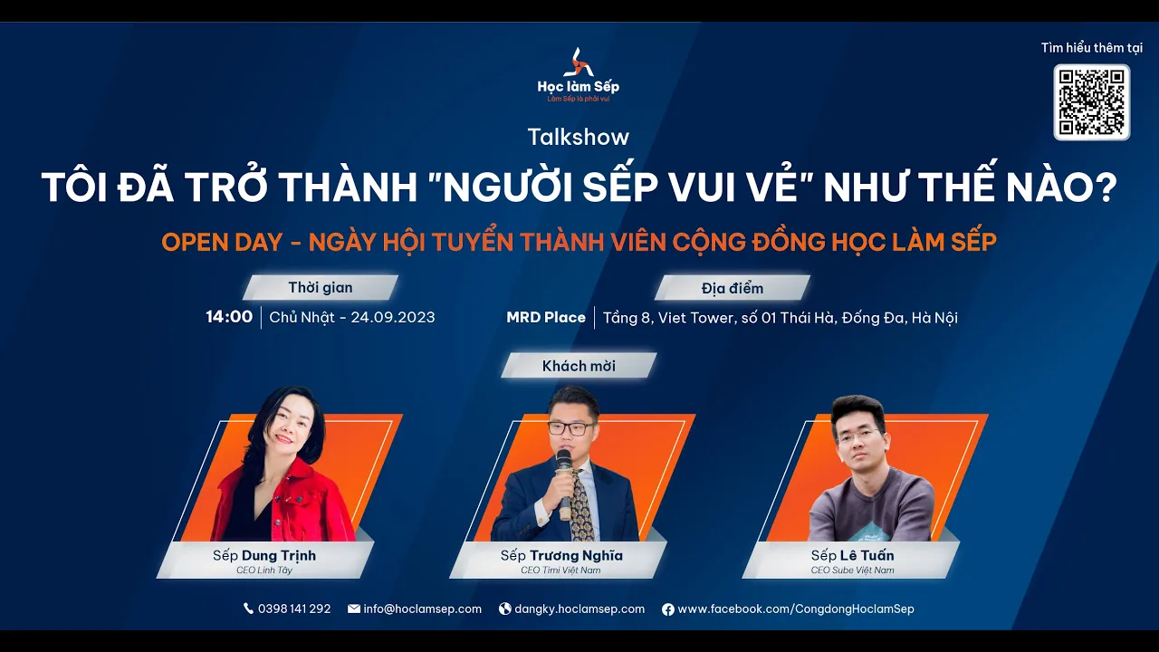 Outline Video HLS OPEN DAY | Tôi đã trở thành người Sếp vui vẻ như thế nào?