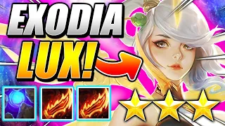 EXODIA ⭐⭐⭐ LUX Hyper Carry Build! - TFT SET 4 Teamfight Tactics FATES I Guide Best Comps Strategy