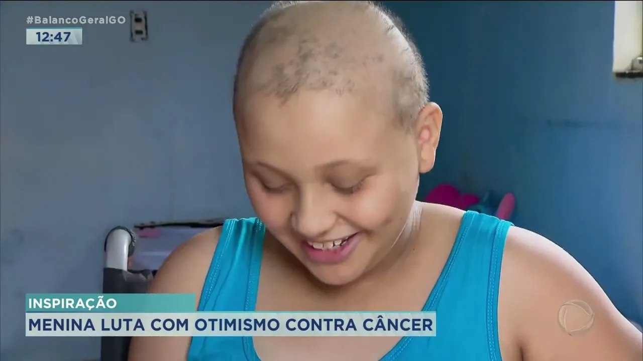 INSPIRAÇÃO: MENINA LUTA COM OTIMISMO CONTRA CÂNCER