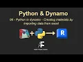 06-Python in dynamo Creating materials by importing data from excel