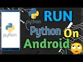 How can run a python script on android Python on android run python script 2020