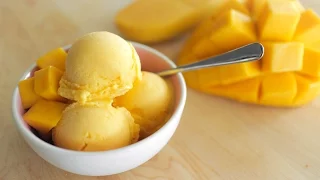 Kitchenif Ice Cream Maker Machine for Home in India with Mango Fruit Sorbet Recipe. 