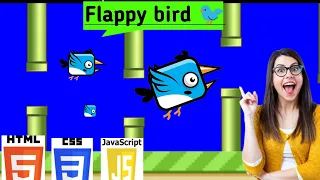 Create Flappy Bird clone Game in HTML CSS Javascript Games Projects in Html Css Js Codeing