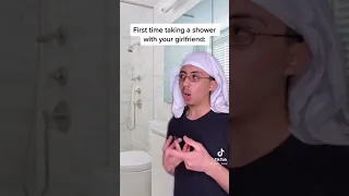 First time showering with your girlfriend