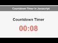 Create a Countdown Timer in JavaScript in 4 minutes Javascript projects for beginners in Hindi