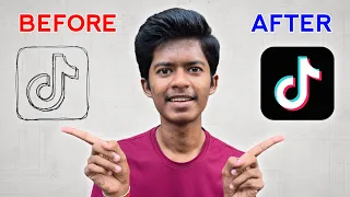 I Draw The TikTok Logo 🙄 || TikTok Logo Drawing @tiktok