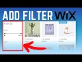 How To Add Filterable Gallery to Website in Wix Add Filter in Wix Size Color etc