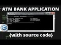 How to create a C ATM Application - C ATM Machine