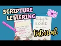 3 Simple Hand-Lettering Styles for Scripture Writing Bible Lettering Tutorial