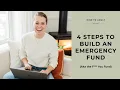 How to get started saving an emergency fund aka the f you fund