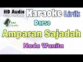 Download Lagu Amparan Sajadah - Darso | Karaoke Lirik Nada Wanita