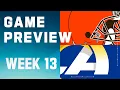 Cleveland Browns vs Los Angeles Rams 2023 Week 13 Game