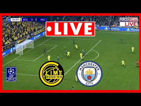 Video Thumbnail: 🔴 LIVE: Bodø/Glimt vs Manchester City 🔴 UEFA Champions League 2025/2026 ⚽ Match Today Simulation