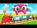 Download Lagu A toy railroad for toy trains for kids. Hop Hop and Peck Peck open colorful balls and find new toys.