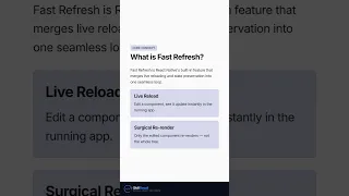 Fast Refresh in React Native edit code keep your state