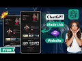 How to Create a Website Using AI Web Design with ChatGPT how to create website Html and css