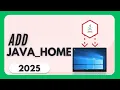 Add Java Home on Windows 11 Set JAVA - HOME 2025