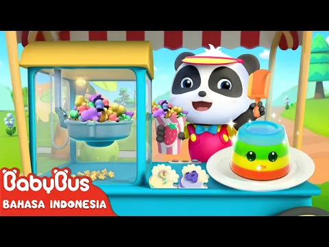 Download MP3 Jeli dan Popcorn yang Berwarna-warni 🍮🍿| Lagu Makanan Anak | Lagu Anak | BabyBus Bahasa Indonesia