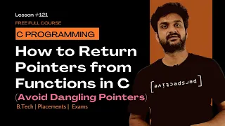 How to Return Pointers from Functions in C Avoid Dangling Pointers C Programming Lesson 121