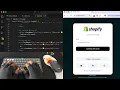 Coding shopify login page with React Tailwindcss - Asmr programing