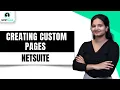 NetSuite Creating Custom Pages with SuitScript SuitScript Custom Pages NetSuite Upptalk