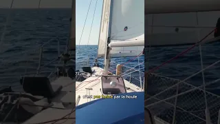 Le travers, c’est quand le vent arrive à 90° de l’axe du bateau. ⛵