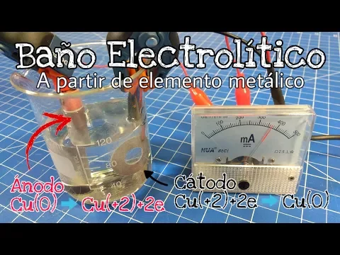 Download MP3 BAÑO ELECTROQUÍMICO A PARTIR DE METAL (COBRE, ORO, PLATA, ETC)