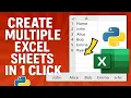 Create Bulk Sheets in Excel with Python Magic automatically
