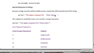 JAVASCRIPT STRING LENGTH SPECIAL CHARACTERS
