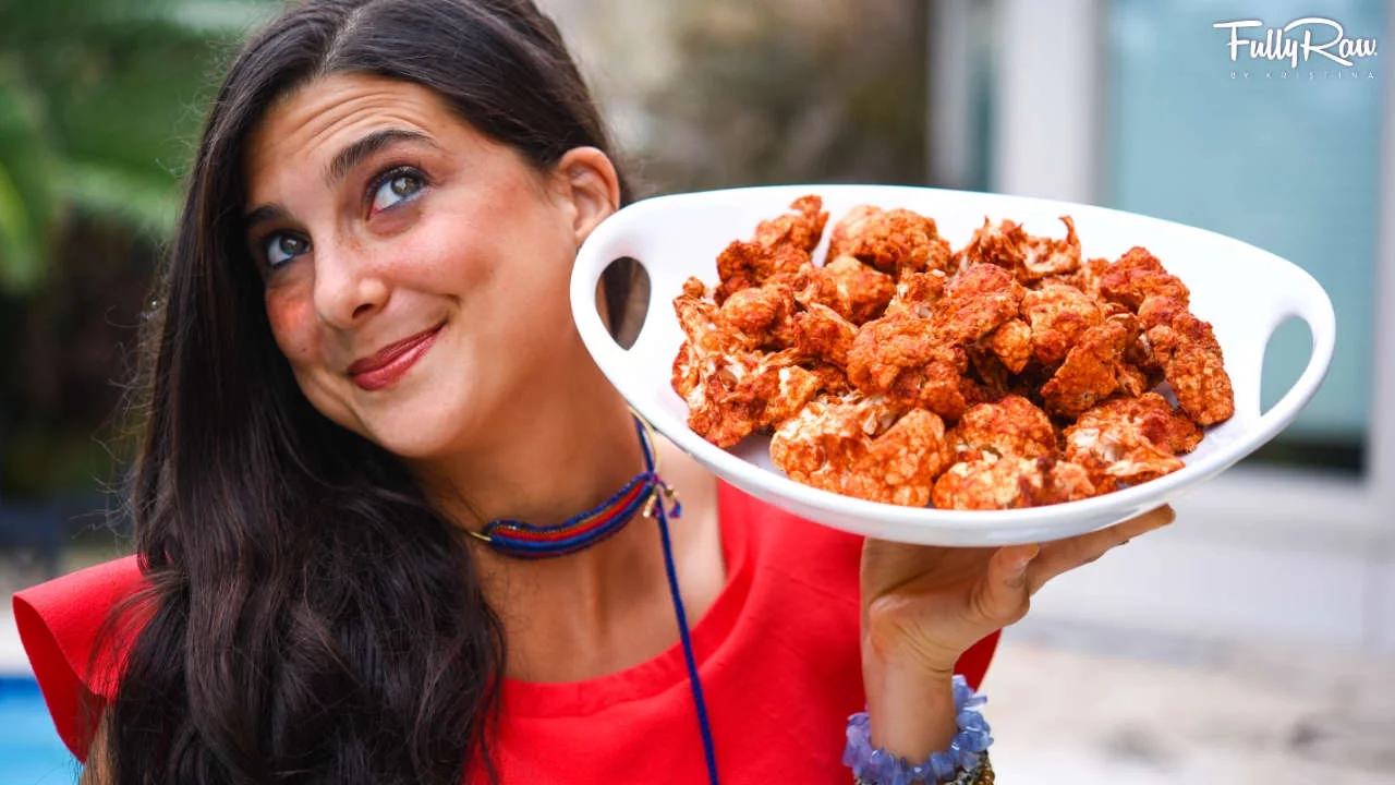 Cauliflower Buffalo Wings! Raw Vegan Snack Ideas!